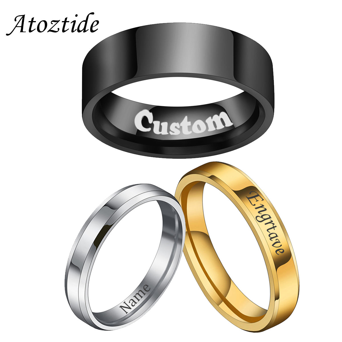 Coupling 8Mm - Nhẫn khắc tên và ngày tháng