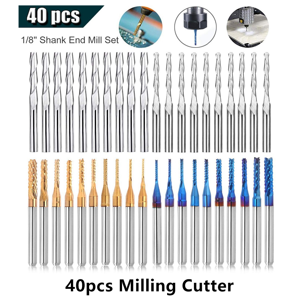 End Mill Set - Bộ mũi phay khắc Twotrees, lớp