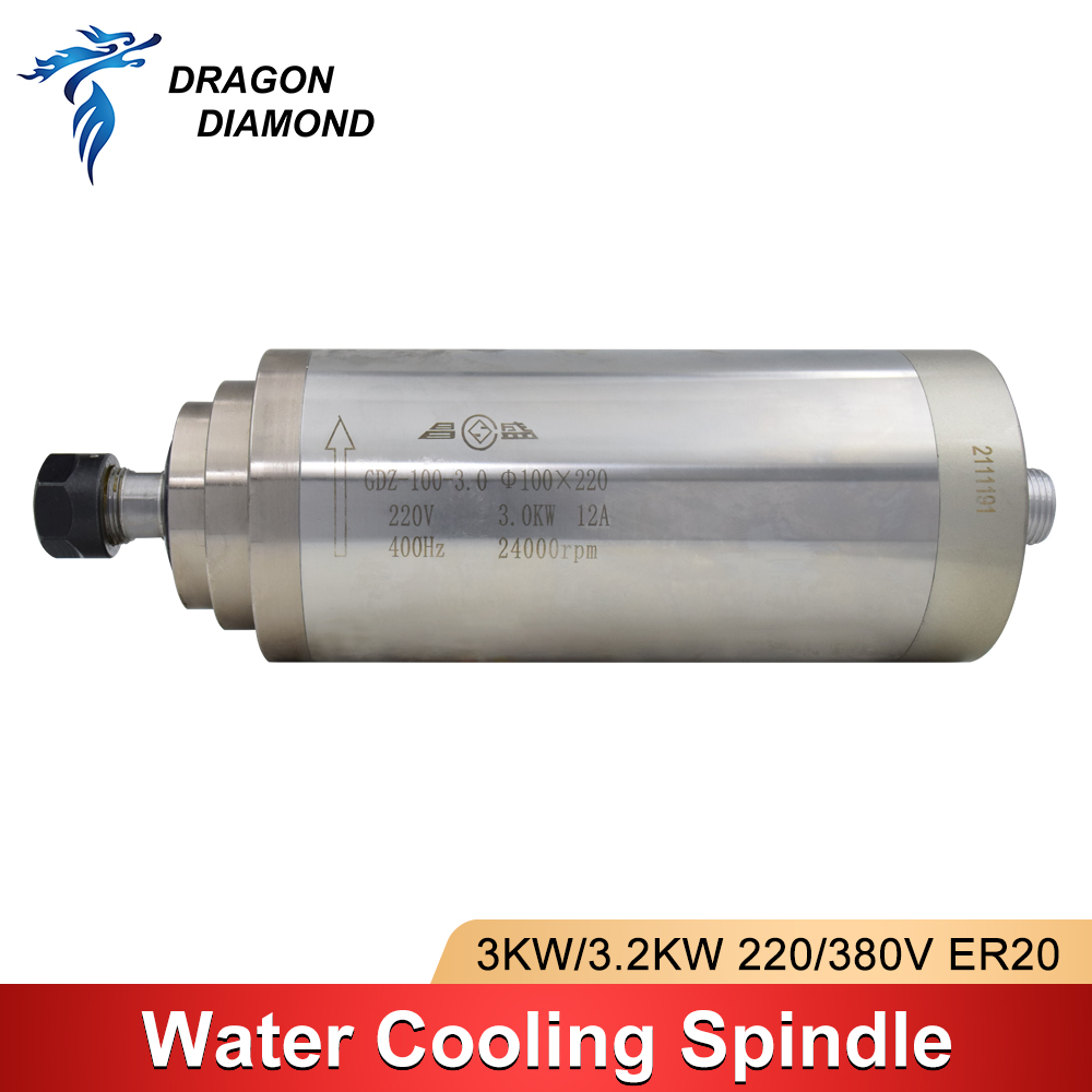 Water Cooled Spindle - 3KW 2.2KW Nước Làm Lạnh Làm