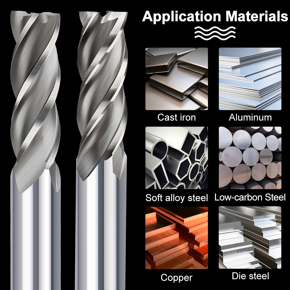XCAN HSS Milling Cutter 4 Flut - đánh giá và giá End Mill Set