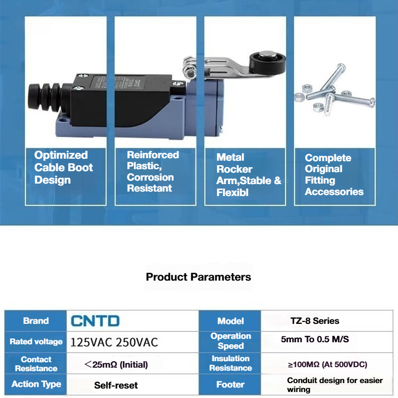 2Pcs CNTD TZ‑8 Series Micro Li - đánh giá và giá Limit Switch