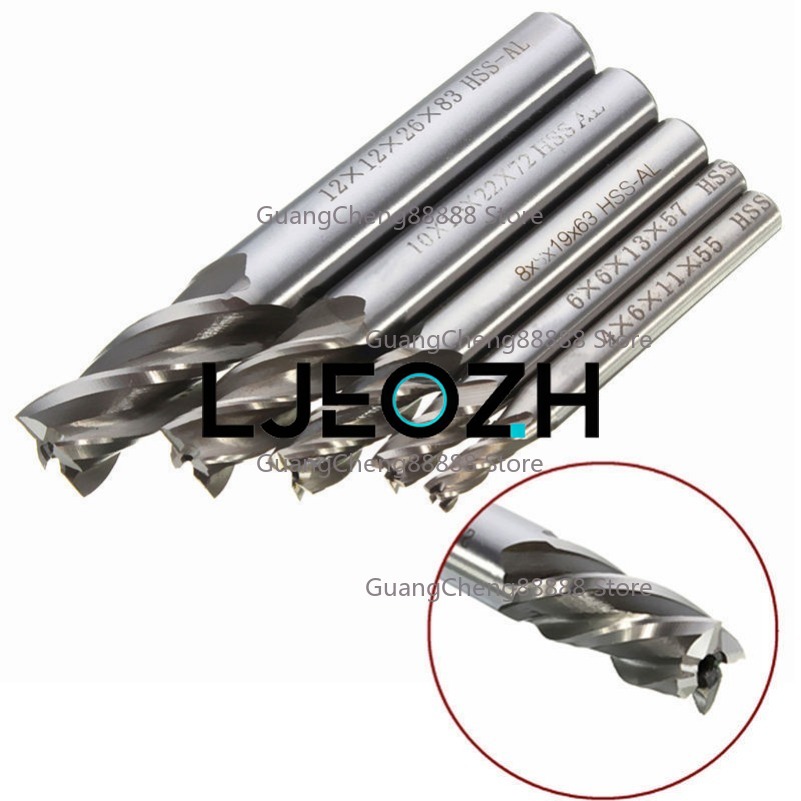 4-Blade Southwest White Steel  - đánh giá và giá End Mill Set