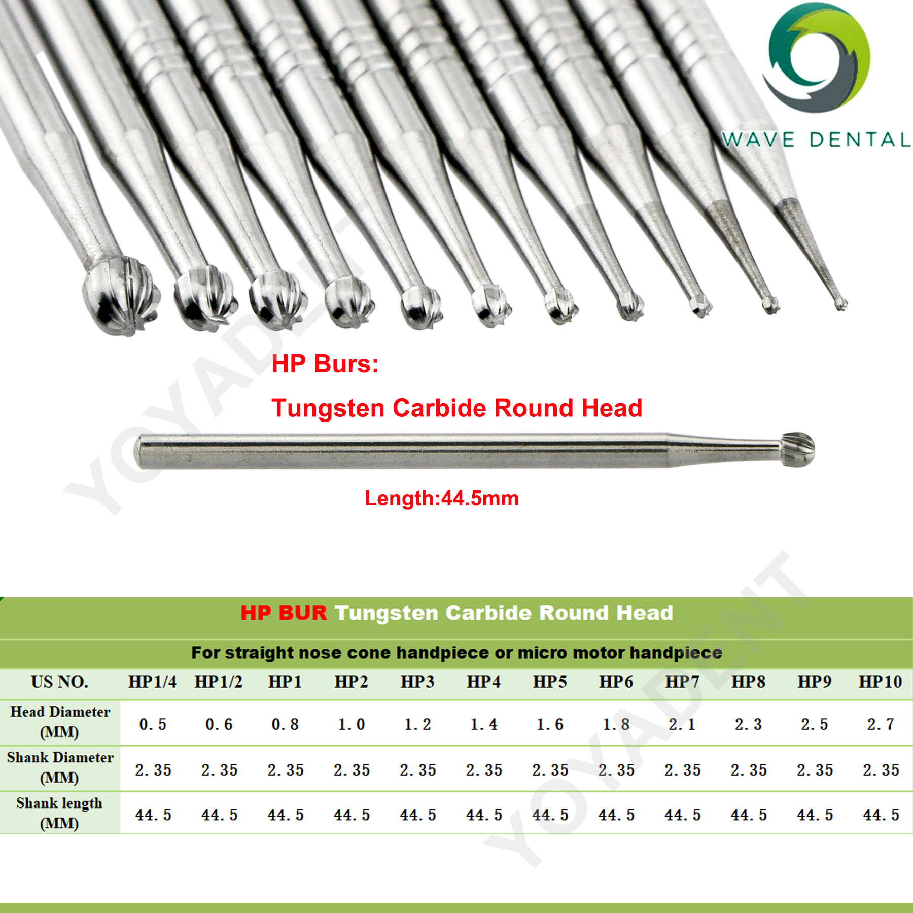 WAVE Dental Burs Tungsten Carb - đánh giá và giá Carbide End Mill
