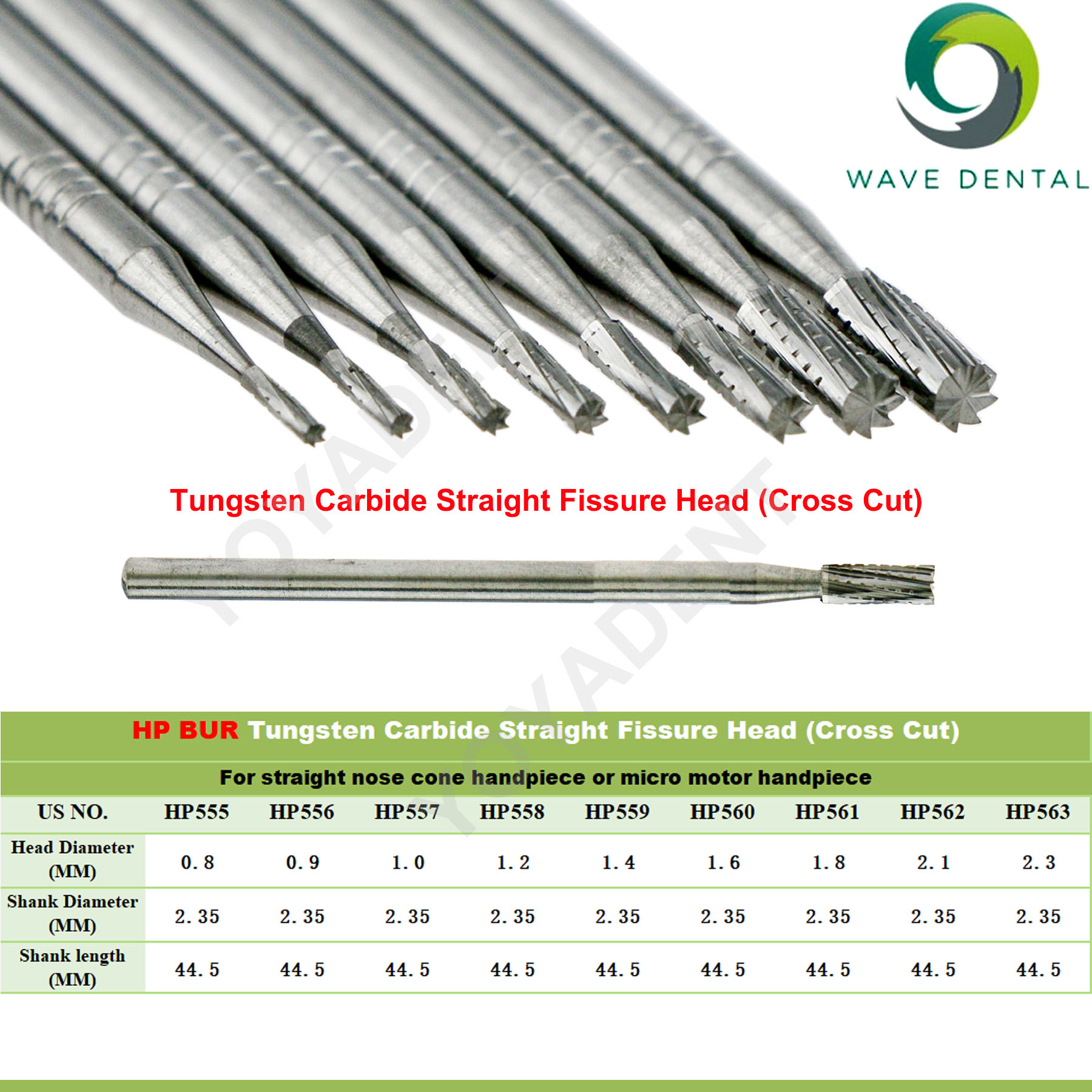WAVE Dental Burs Tungsten Carb - đánh giá và giá Carbide End Mill
