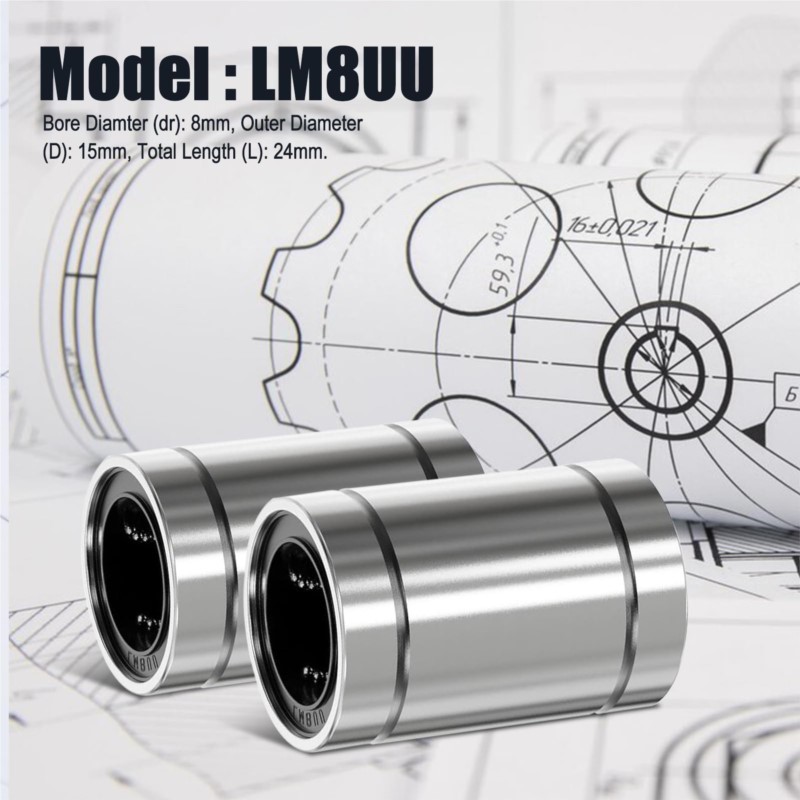 4/10PCS LM8UU LM10UU LM16UU LM - đánh giá và giá Lm8Uu Bearing