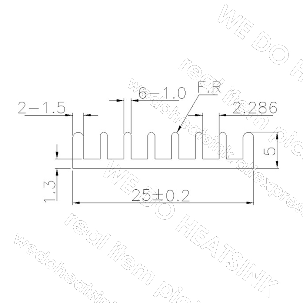 25X25X5Mm Màu Đen Tản Nhiệt Vớ - đánh giá và giá Aluminium Extrusion