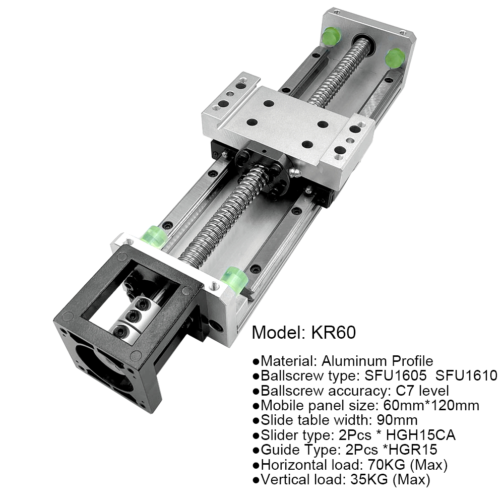 Sliding Table Ball Screw SFU16 - đánh giá và giá Nema23 Stepper