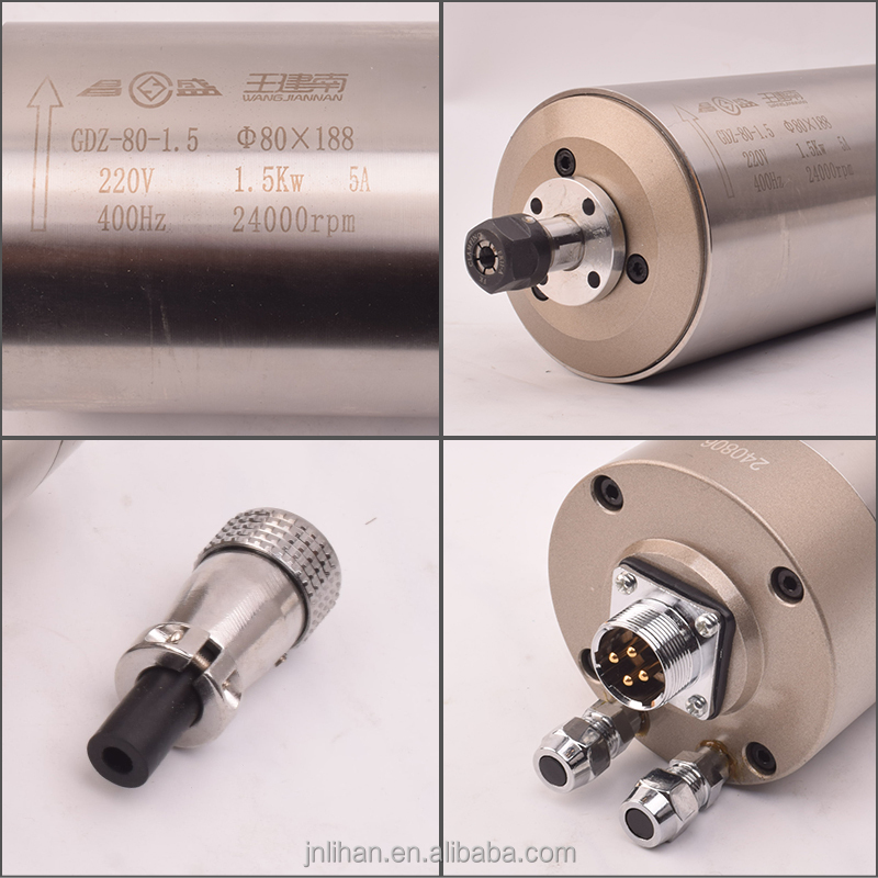 GDZ-80-1.5 ER11 24000rpm 220V  - đánh giá và giá Water Cooled Spindle