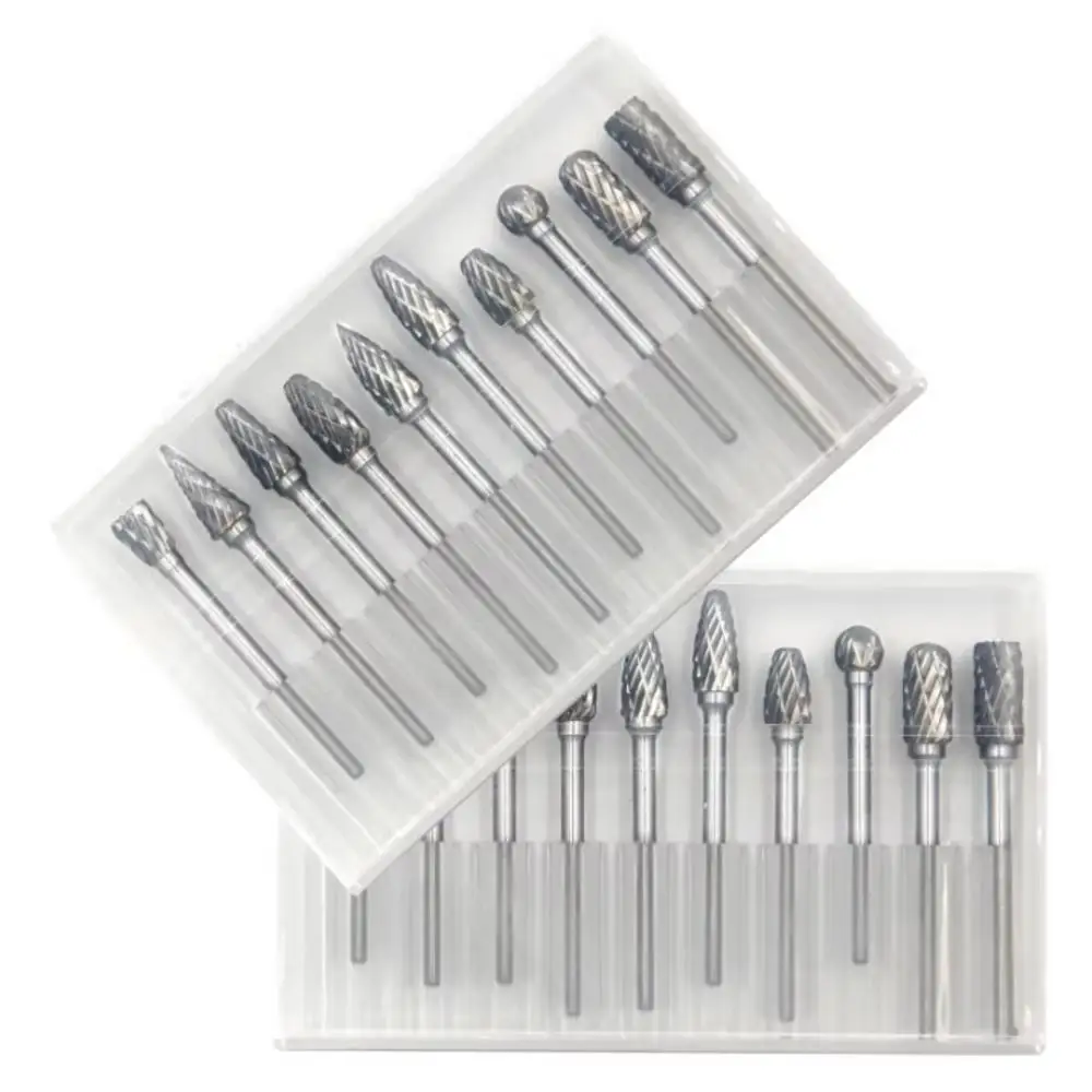 10PCS Carbide Rotary Burr Set  - đánh giá và giá Carbide End Mill