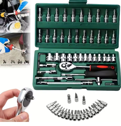 46pc Drive Socket Set 1/4 inch - đánh giá và giá Cnc Bits