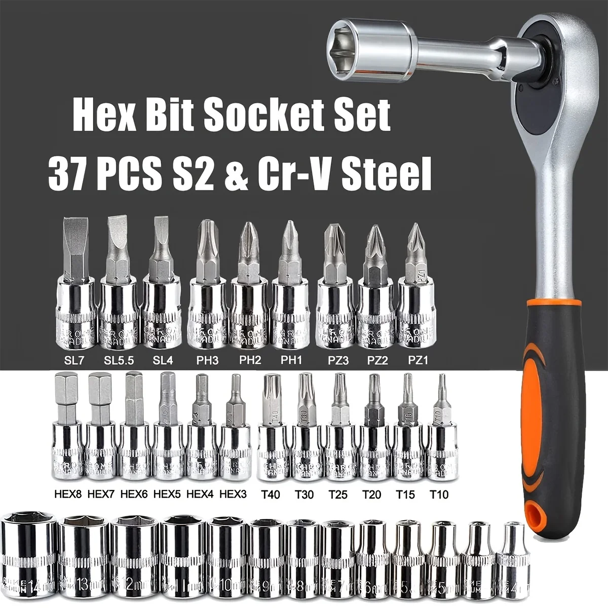 46pc Drive Socket Set 1/4 inch - đánh giá và giá Cnc Bits