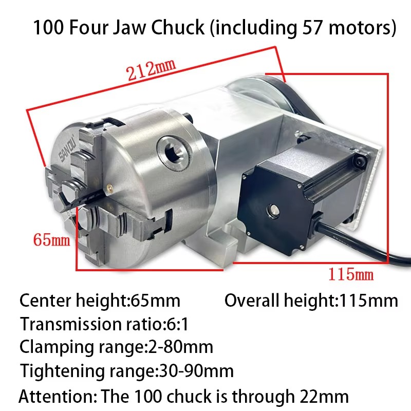 Precision Chuck Tailstock 4 Ja - đánh giá và giá Nema23 Stepper