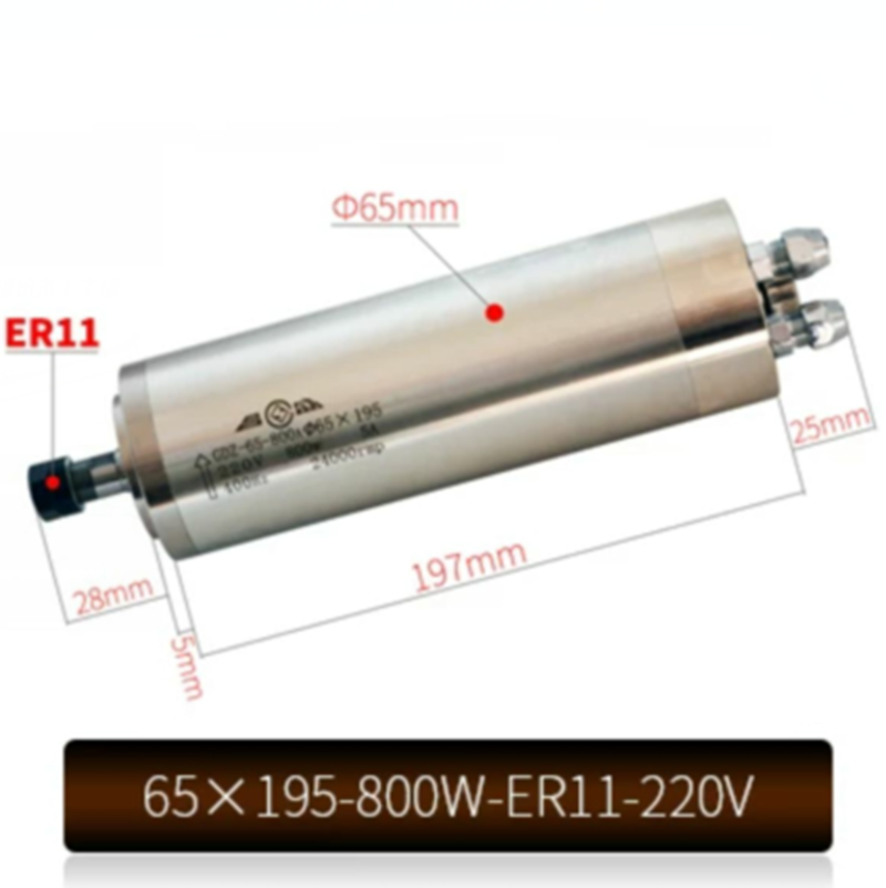 65X195-800W-ER11-220V CNC Wate - đánh giá và giá Water Cooled Spindle