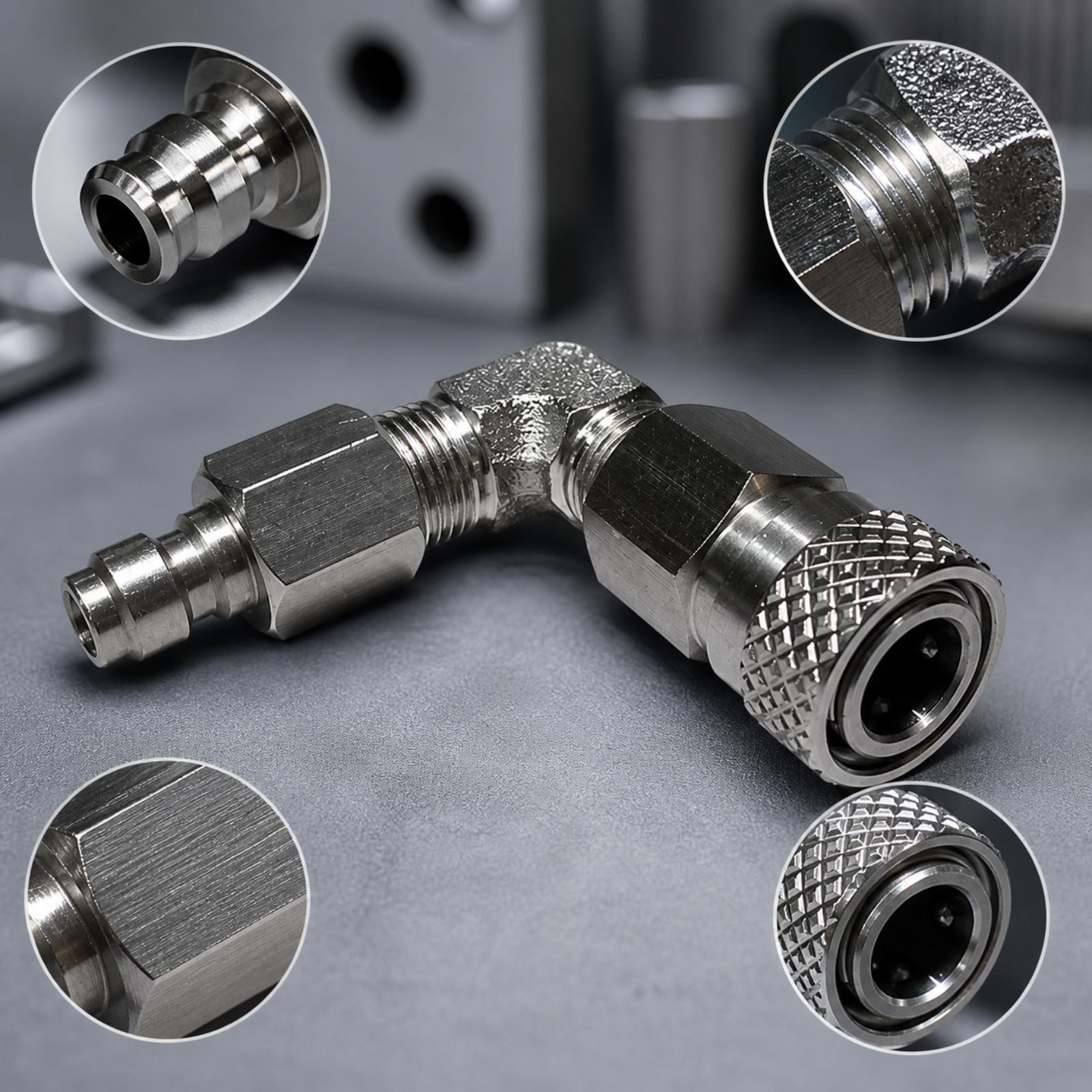 Angled Stainless Steel Quick R - đánh giá và giá Coupling 8Mm