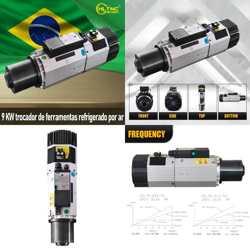 AP01 9KW ISO30 Air Cooled ATC  - đánh giá và giá Cnc Router