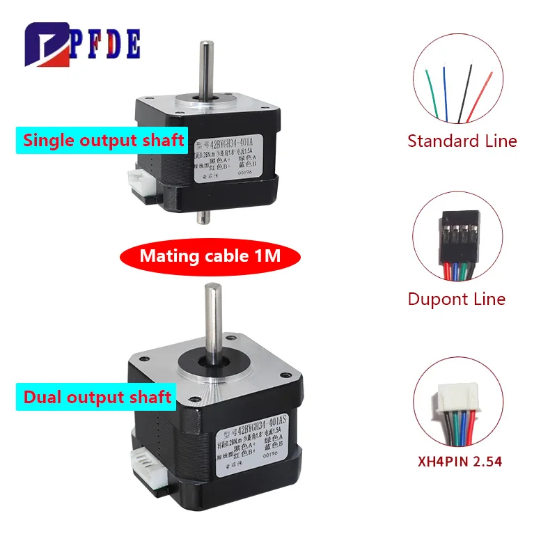 Nema17 Stepper Motor 42BYGH 3D - đánh giá và giá Nema 17 Stepper