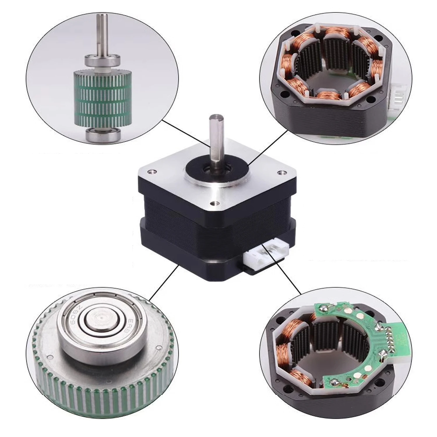 Nema17 Stepper Motor 42BYGH 3D - đánh giá và giá Nema 17 Stepper